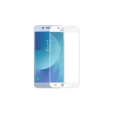 5D Full Glue 9H Glass Samsung H/Q Galaxy J3 (2017) Λευκό
