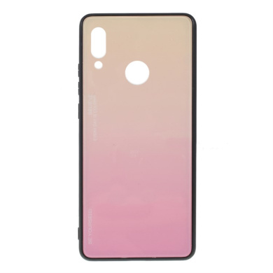Glass Case Huawei P Smart 2019 / Honor 10 Lite Κίτρινο / Ροζ