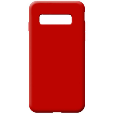 Soft Touch Silicone Samsung Galaxy S10 Κόκκινο