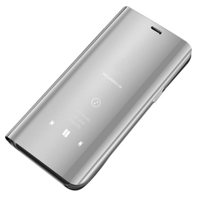 Clear View Cover Xiaomi Pocophone F2 Pro Ασημί