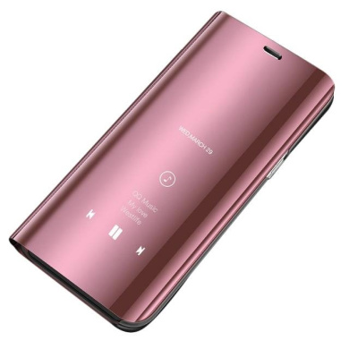 Clear View Cover Xiaomi Pocophone F2 Pro Ροζ Χρυσό