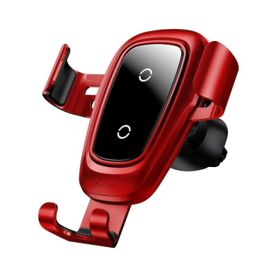 Bάση Αυτοκινήτου Αεραγωγού Baseus Gravity Metal Wireless Charger Κόκκινο