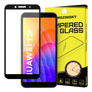 Full Glue 9H Tempered Glass Case Friendly Huawei Y5p / Honor 9s Μαύρο