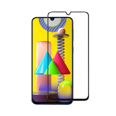 Full Glue 9H Tempered Glass Case Friendly Samsung Galaxy M21 / Galaxy M30S Μαύρο