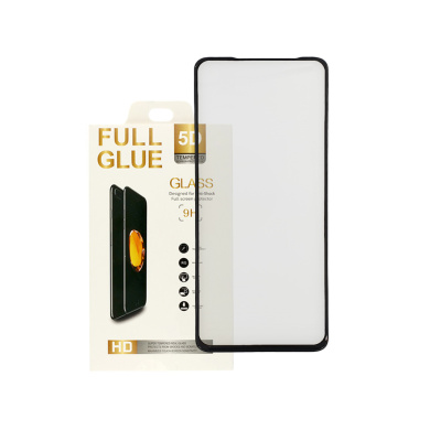 5D Full Glue 9H Glass Huawei H/Q P Smart 2021 Μαύρο