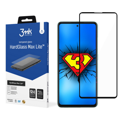 3MK HardGlass Max Lite Full Screen Samsung Galaxy A52 4G/5G / Galaxy A52s 5G Μαύρο