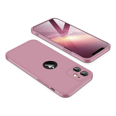 GKK 360 Full Body Protection Apple iPhone 12 mini Ροζ Χρυσό