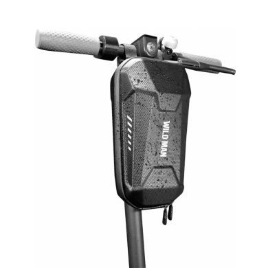 Αδιάβροχη Μπροστινή Τσάντα Αποθήκευσης WildMan ”S” για Electric Scooter/Ποδήλατο Μαύρο