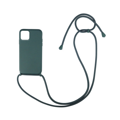 Θήκη Σιλικόνης με Κορδόνι CarryHang Sonique Apple iPhone 12 / iPhone 12 Pro Πράσινο Σκούρο