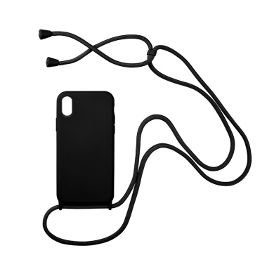 Θήκη Σιλικόνης με Κορδόνι CarryHang Sonique Apple iPhone XR Μαύρο