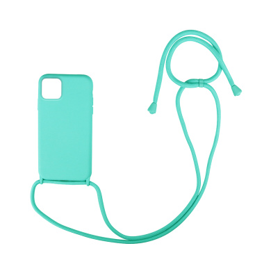Θήκη Σιλικόνης με Κορδόνι CarryHang Sonique Apple iPhone 12 mini Γαλάζιο