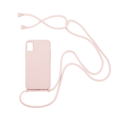 Θήκη Σιλικόνης με Κορδόνι CarryHang Sonique Samsung Galaxy A41 Ροζ