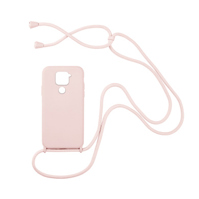 Θήκη Σιλικόνης με Κορδόνι CarryHang Sonique Xiaomi Redmi Note 9 Ροζ