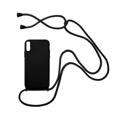 Θήκη Σιλικόνης με Κορδόνι CarryHang Sonique Xiaomi Redmi 9A / Redmi 9AT Μαύρο