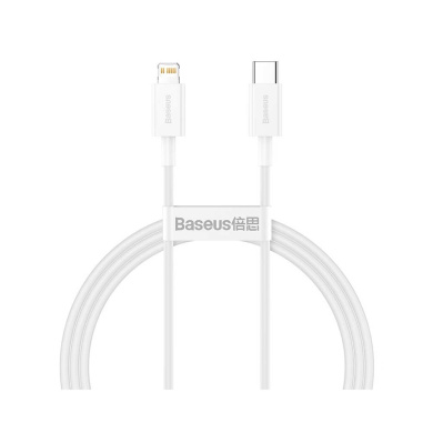 Καλώδιο Baseus USB Typ C - Lightning 20W Fast Charge 1 μέτρο Λευκό