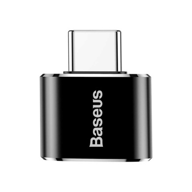 OTG Baseus USB-C to USB-A Female Μαύρο