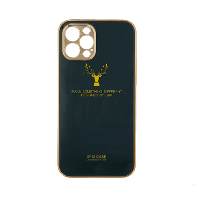 GKK Electroplate Glass Case Apple iPhone 12 Pro Reindeer Πράσινο
