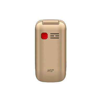 Κινητό με Πλήκτρα NSP 2500DS  DUAL SIM FP με SOS Κουμπί Gold
