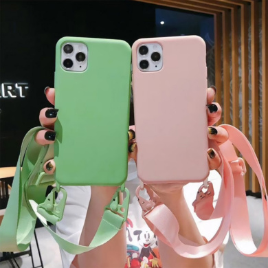 Θήκη Σιλικόνης με Strap CarryHang Sonique Samsung Galaxy S21 Plus Ροζ