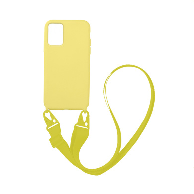 Θήκη Σιλικόνης με Strap CarryHang Sonique Samsung Galaxy A72 4G Κίτρινο