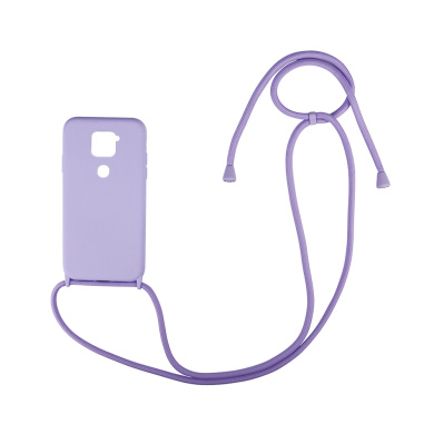 Θήκη Σιλικόνης με Κορδόνι CarryHang Sonique Xiaomi Redmi Note 9 Λιλά