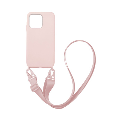 Θήκη Σιλικόνης με Strap CarryHang Sonique Apple iPhone 13 Pro Ροζ