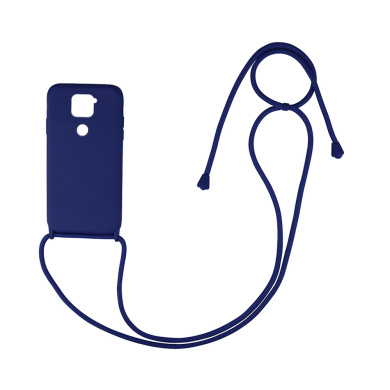 Θήκη Σιλικόνης με Κορδόνι CarryHang Sonique Xiaomi Redmi Note 9 Μπλε Σκούρο