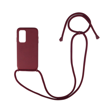 Θήκη Σιλικόνης με Κορδόνι CarryHang Sonique Xiaomi Redmi Note 10 Pro Μπορντώ