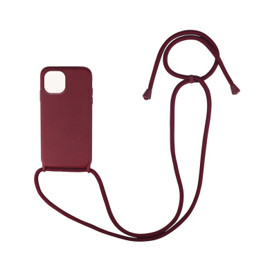 Θήκη Σιλικόνης με Κορδόνι CarryHang Sonique Xiaomi Mi 11 Lite 4G / Mi 11 Lite 5G Μπορντώ