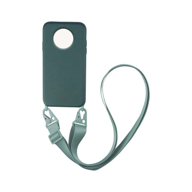 Θήκη Σιλικόνης με Strap CarryHang Sonique Xiaomi Redmi Note 9T Πράσινο Σκούρο