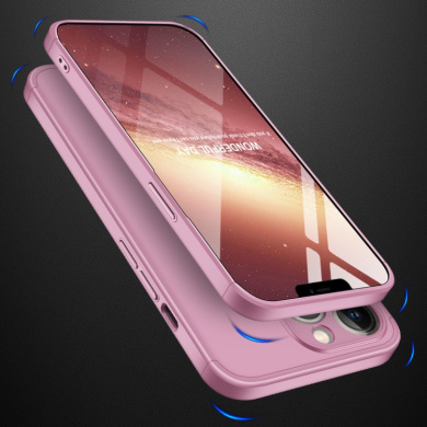 GKK 360 Full Body Protection Apple iPhone 13 Pro Ροζ Χρυσό