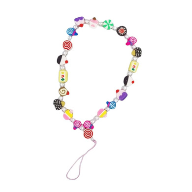 Βραχιόλι Λουράκι Κινητού  Phone Strap Jewelry 24cm Colorful Candy