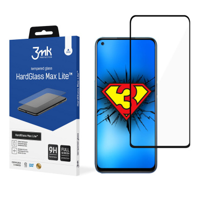 3MK HardGlass Max Lite Full Screen Realme 8 5G Μαύρο