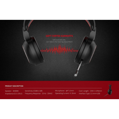 Gaming Ακουστικά - Havit H2239d Μαύρο