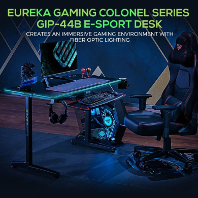 Gaming Γραφείο - Eureka Ergonomic® ERK-GIP-44B Μαύρο