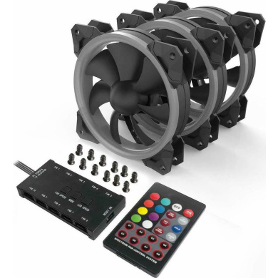 Gaming Cooling Fan - Redragon GC F008 (3 Pack) Μαύρο