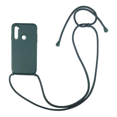 Θήκη Σιλικόνης με Κορδόνι CarryHang Sonique Xiaomi Redmi Note 8T Πράσινο Σκούρο