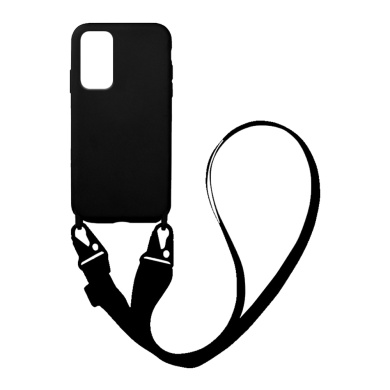 Θήκη Σιλικόνης με Strap CarryHang Sonique Xiaomi Redmi Note 11 4G / Redmi Note 11S Μαύρο