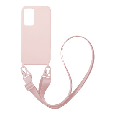 Θήκη Σιλικόνης με Strap CarryHang Sonique Xiaomi Poco M4 Pro 5G / Redmi Note 11s 5g Ροζ