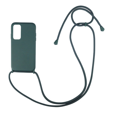 Θήκη Σιλικόνης με Κορδόνι CarryHang Sonique Xiaomi Redmi Note 11 4G / Redmi Note 11S Πράσινο Σκούρο