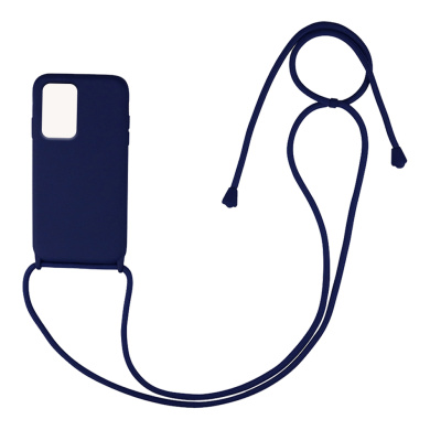 Θήκη Σιλικόνης με Κορδόνι CarryHang Sonique Xiaomi Poco M4 Pro 5G / Redmi Note 11s 5g Μπλε Σκούρο