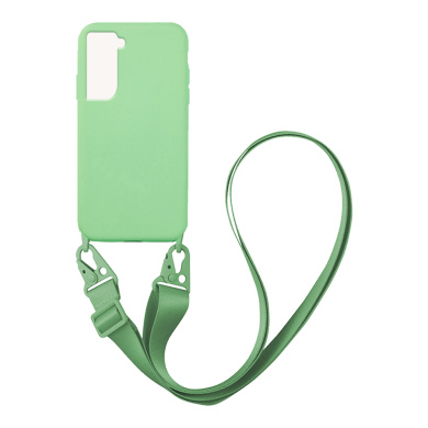 Θήκη Σιλικόνης με Strap CarryHang Sonique Samsung Galaxy S22 Plus Πράσινο Ανοιχτό