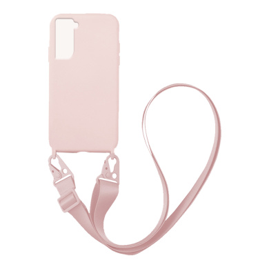 Θήκη Σιλικόνης με Strap CarryHang Sonique Samsung Galaxy S22 Plus Ροζ