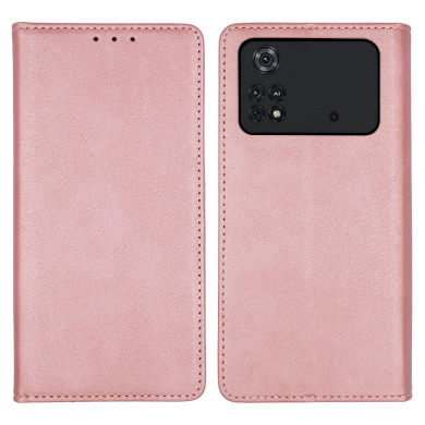 Θήκη Πορτοφόλι Vintage Magnet Wallet Sonique Xiaomi Poco M4 Pro 4G Ροζ Χρυσό