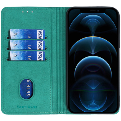 Θήκη Πορτοφόλι Vintage Magnet Wallet Sonique OnePlus Nord 2 5G Βεραμάν