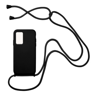 Θήκη Σιλικόνης με Κορδόνι CarryHang Sonique Xiaomi Redmi Note 11 Pro 4G/5G / Redmi Note 12 Pro 4G Μαύρο