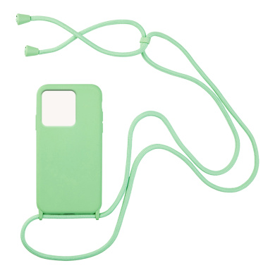Θήκη Σιλικόνης με Κορδόνι CarryHang Sonique Xiaomi Redmi 10C Πράσινο Ανοιχτό