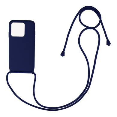 Θήκη Σιλικόνης με Κορδόνι CarryHang Sonique Xiaomi Redmi 10C Μπλε Σκούρο