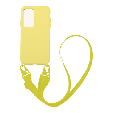 Θήκη Σιλικόνης με Strap CarryHang Sonique Xiaomi Redmi Note 11 Pro 4G/5G / Redmi Note 12 Pro 4G Κίτρινο