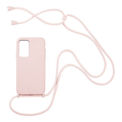 Θήκη Σιλικόνης με Κορδόνι CarryHang Sonique Samsung Galaxy A53 5G Ροζ